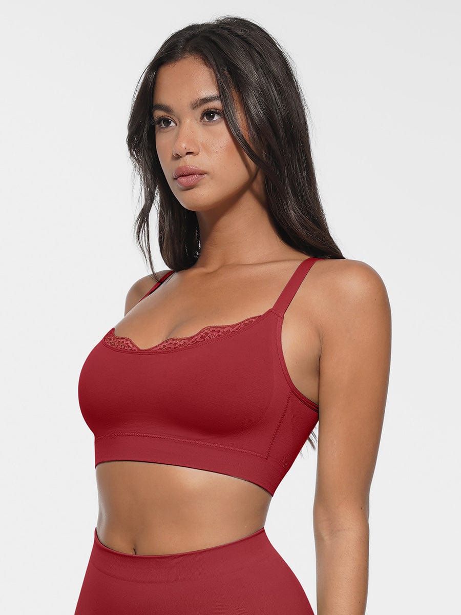 Seamless Scoop Neck Bralette with Smooth Back - FirmaSoft