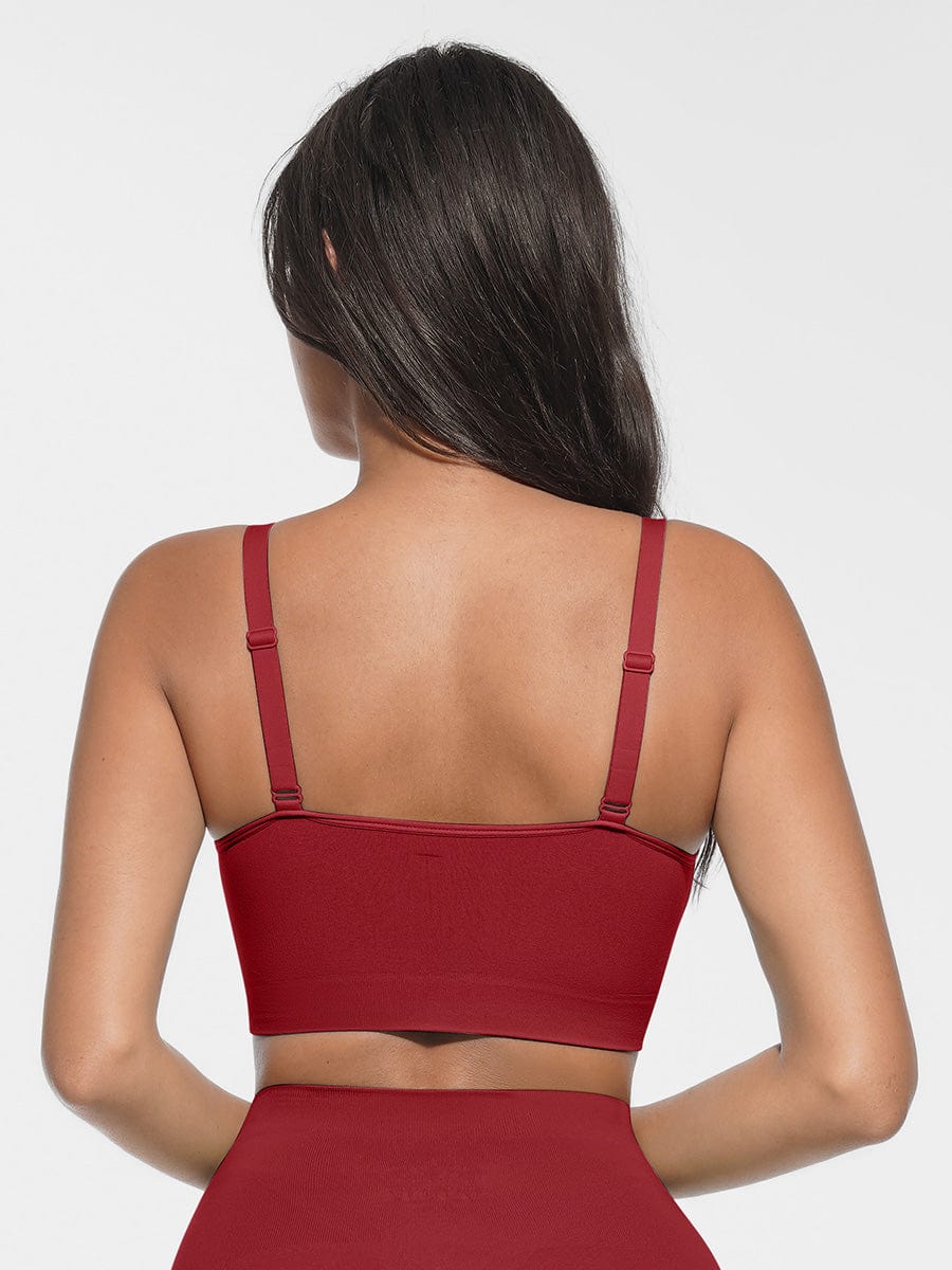 Seamless Scoop Neck Bralette with Smooth Back - FirmaSoft