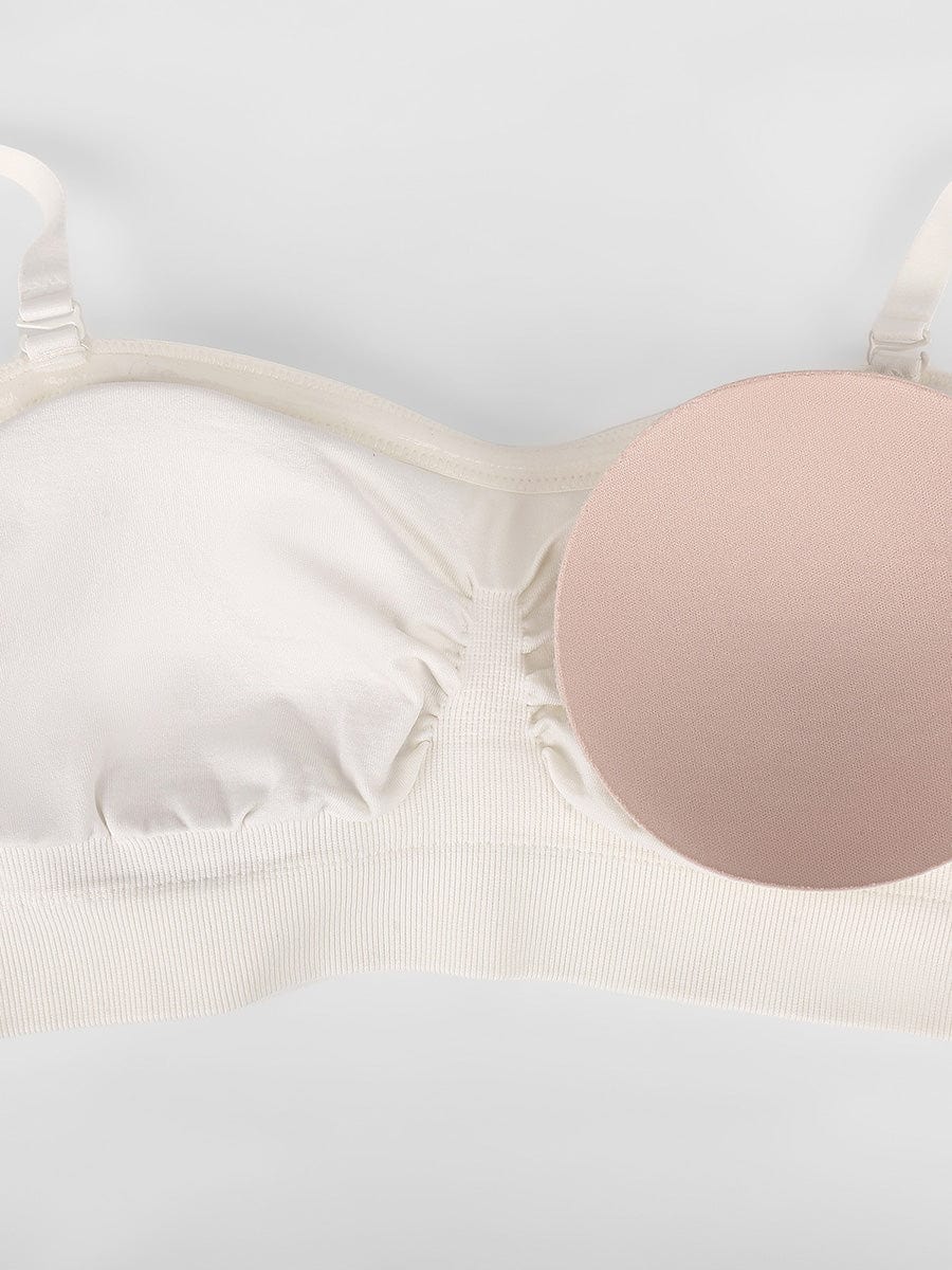 Seamless Strapless Wireless Bra with Removable Pads - FirmaSoft