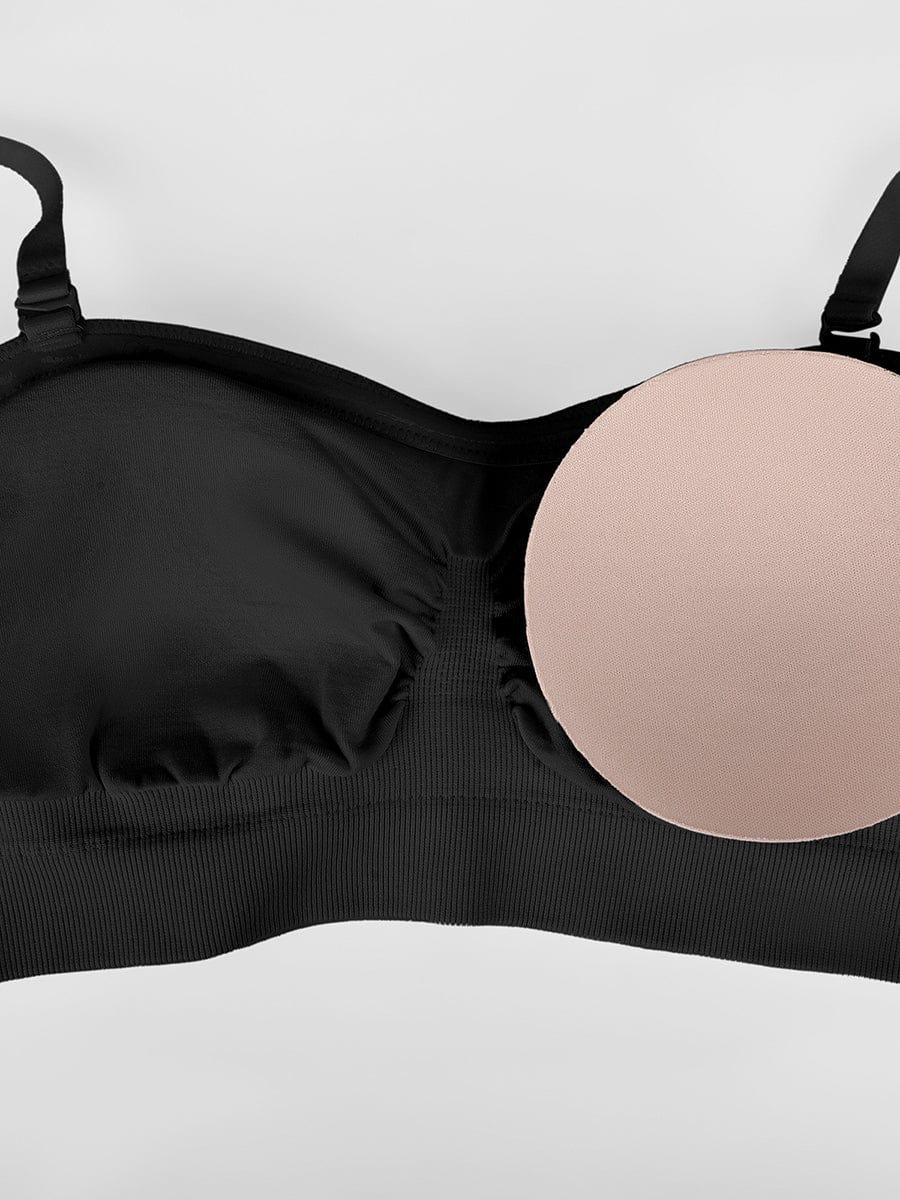 Seamless Strapless Wireless Bra with Removable Pads - FirmaSoft