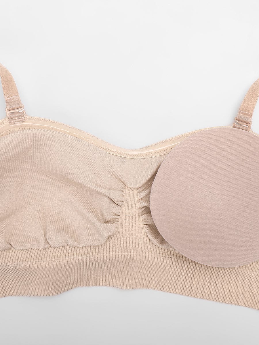 Seamless Strapless Wireless Bra with Removable Pads - FirmaSoft