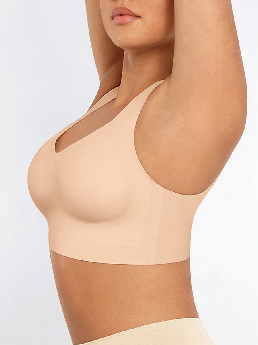 V-Neck Seamless Wireless Bra Tank Top - FirmaLift