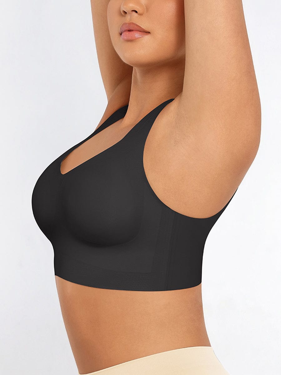 V-Neck Seamless Wireless Bra Tank Top - FirmaLift
