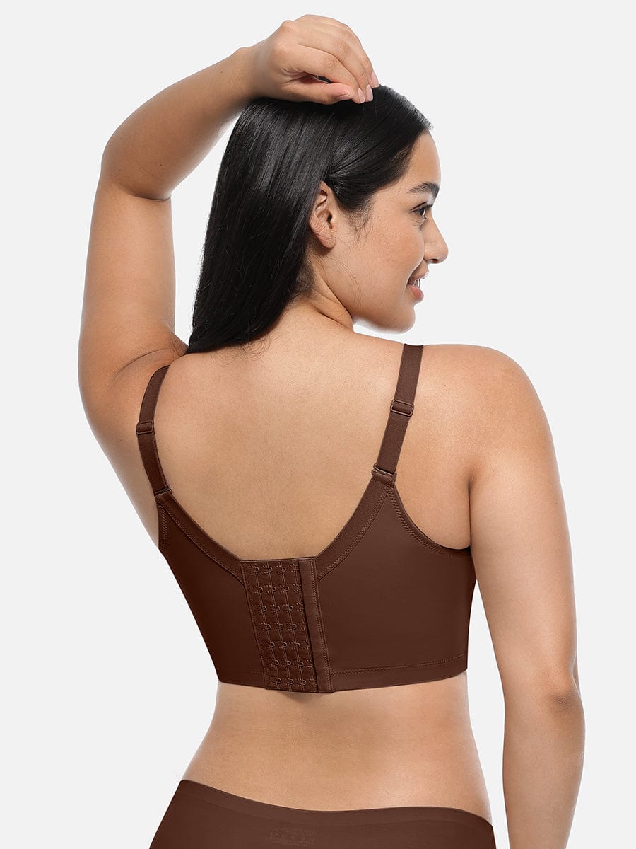 Brown Underwire Push-Up Sculpting Full Coverage Bra - FirmaLift