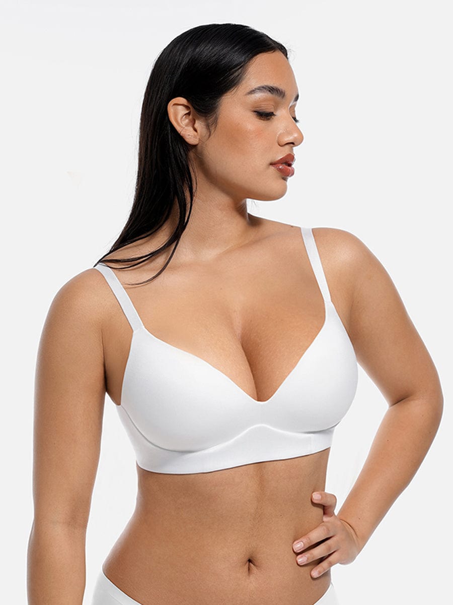 Wireless Push-Up Demi Coverage Bra with Soft Comfort - FirmaLift