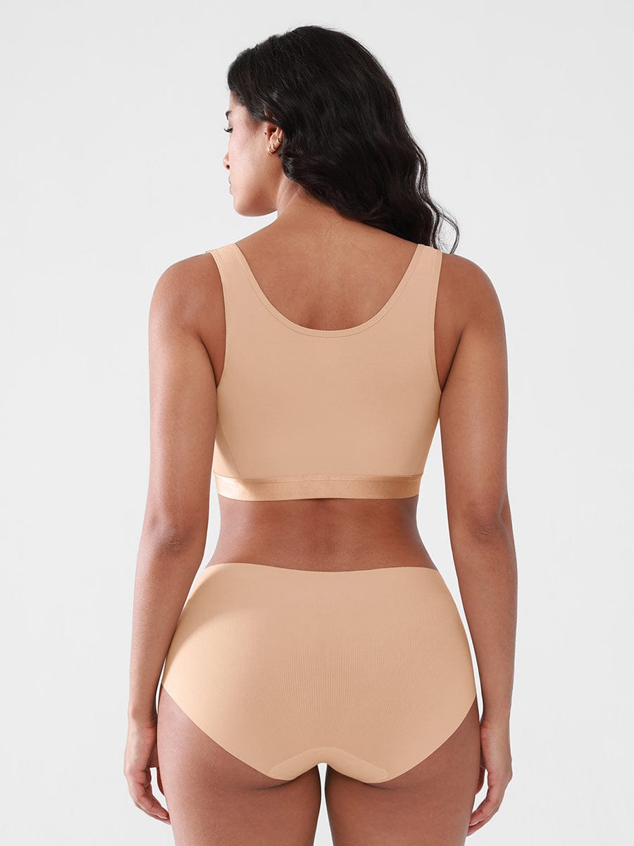 Post Surgery Compression Mastectomy Bra with Front Closure - FirmaActive