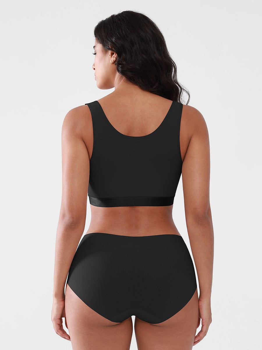 Post Surgery Compression Mastectomy Bra with Front Closure - FirmaActive