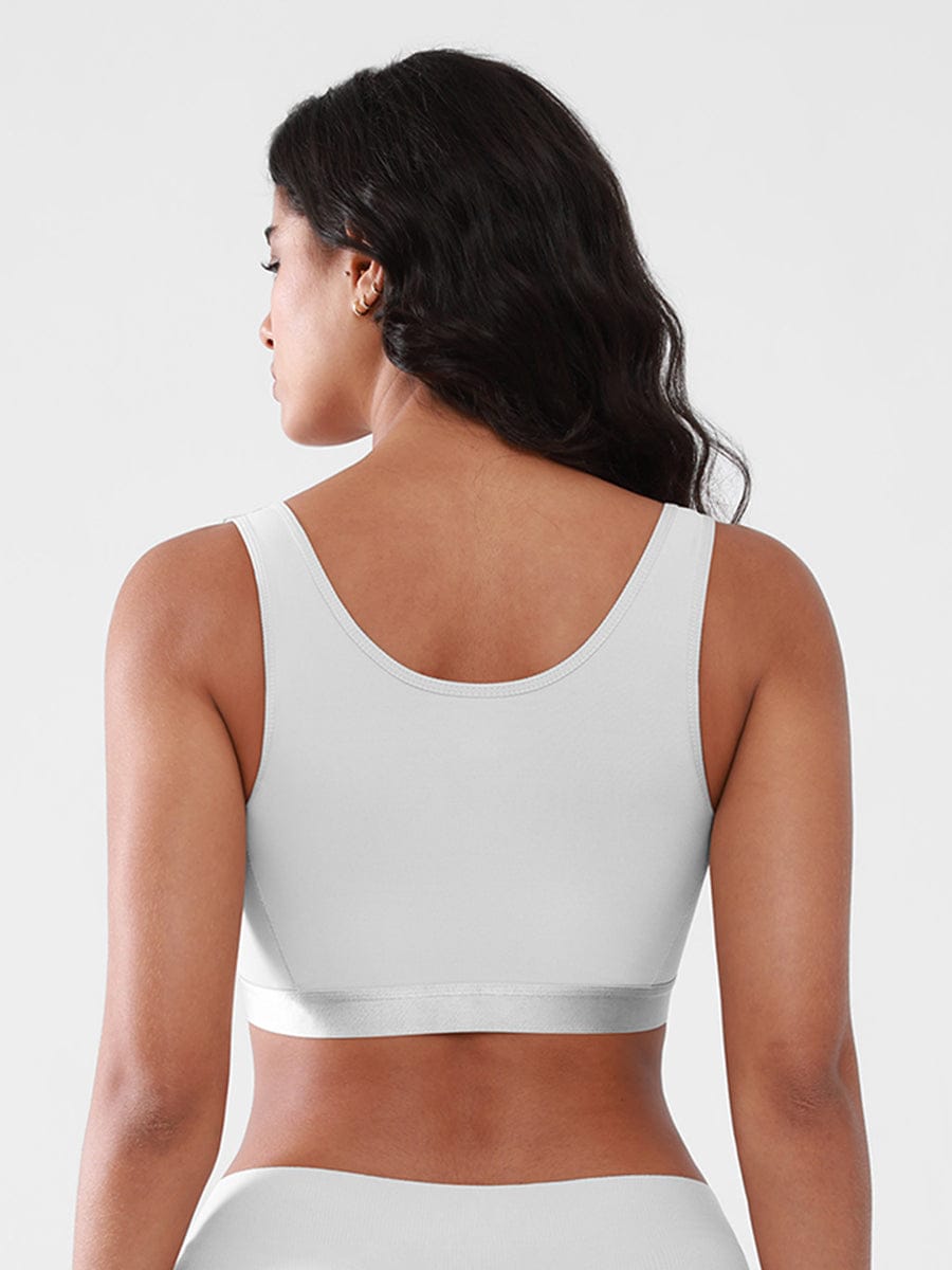 Post Surgery Compression Mastectomy Bra with Front Closure - FirmaActive