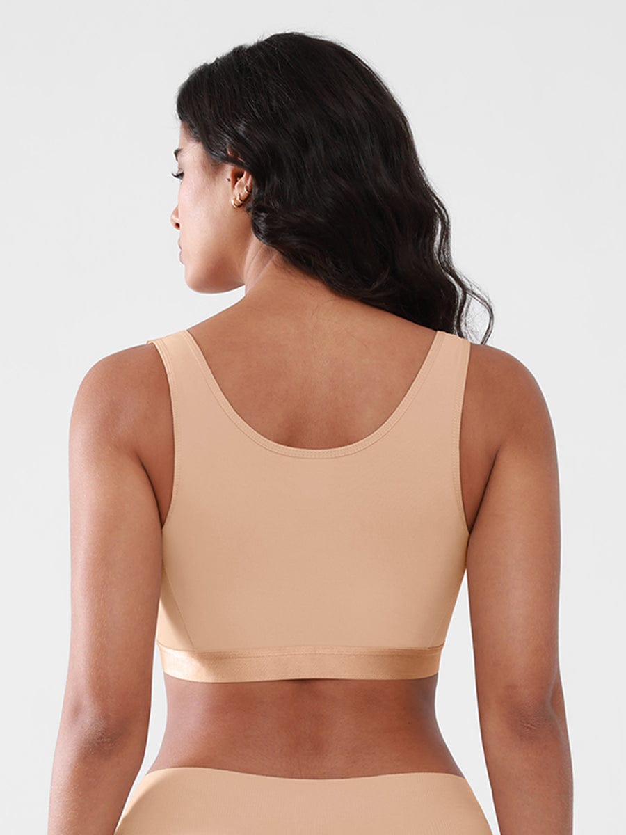 Post Surgery Compression Mastectomy Bra with Front Closure - FirmaActive