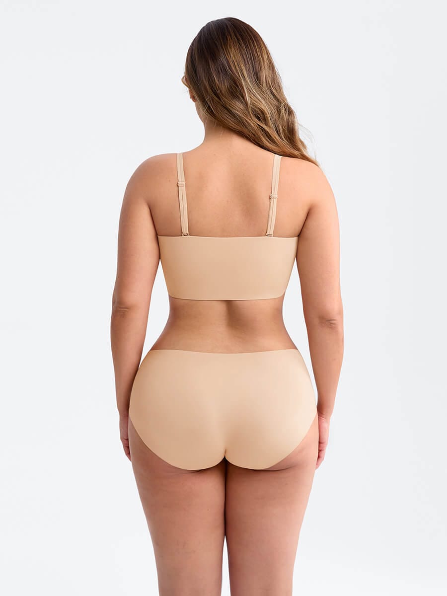 Strapless Anti Slip Bandeau Bra Fixed Molded Cups FeelSoft Fabric - FirmaActive