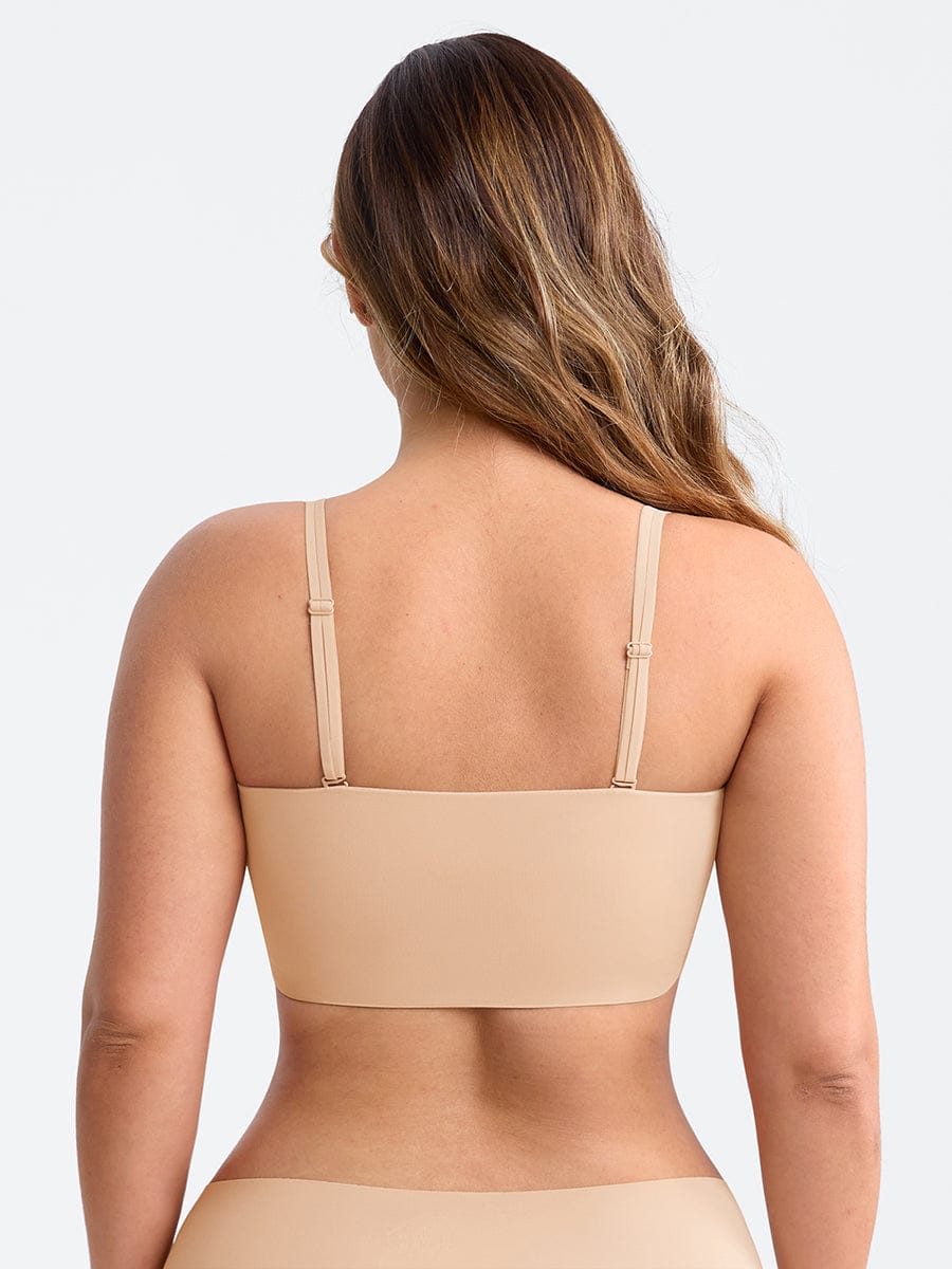 Strapless Anti Slip Bandeau Bra Fixed Molded Cups FeelSoft Fabric - FirmaActive