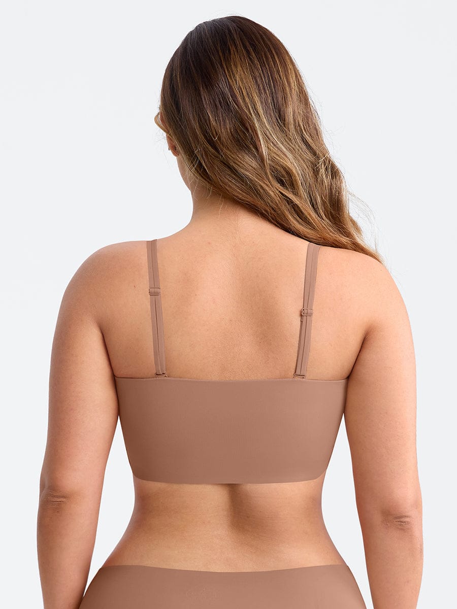 Strapless Anti Slip Bandeau Bra Fixed Molded Cups FeelSoft Fabric - FirmaActive