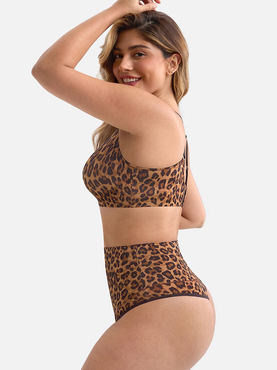High Waist Tummy Control Thong Panties - FirmaActive