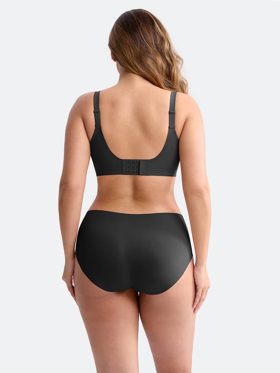 Seamless Wireless Plunge T-Shirt Bra with Smooth Back - FirmaLift