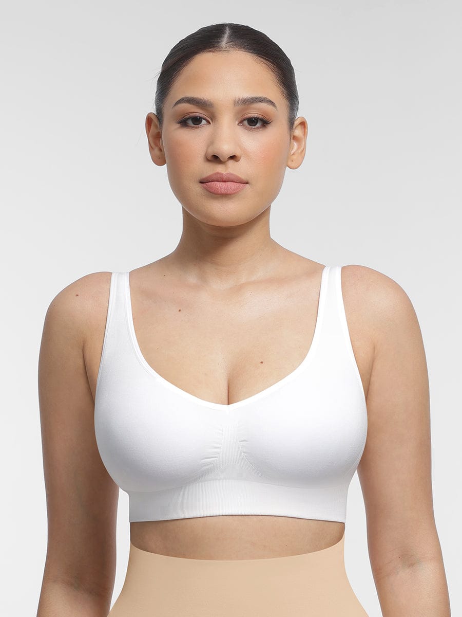 Seamless Wireless Padded Bra with Back Support and Fat Reduction - FirmaLift