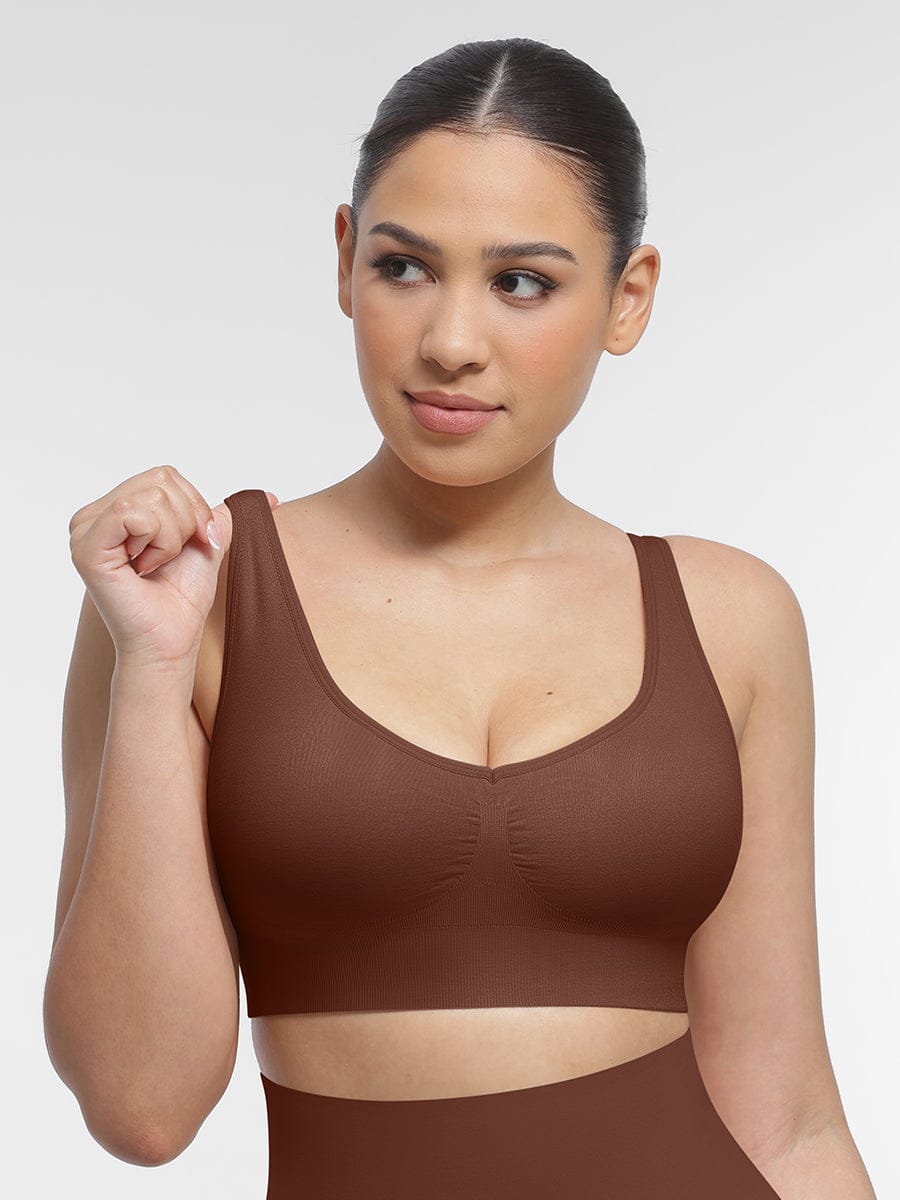 Seamless Wireless Padded Bra with Back Support and Fat Reduction - FirmaLift