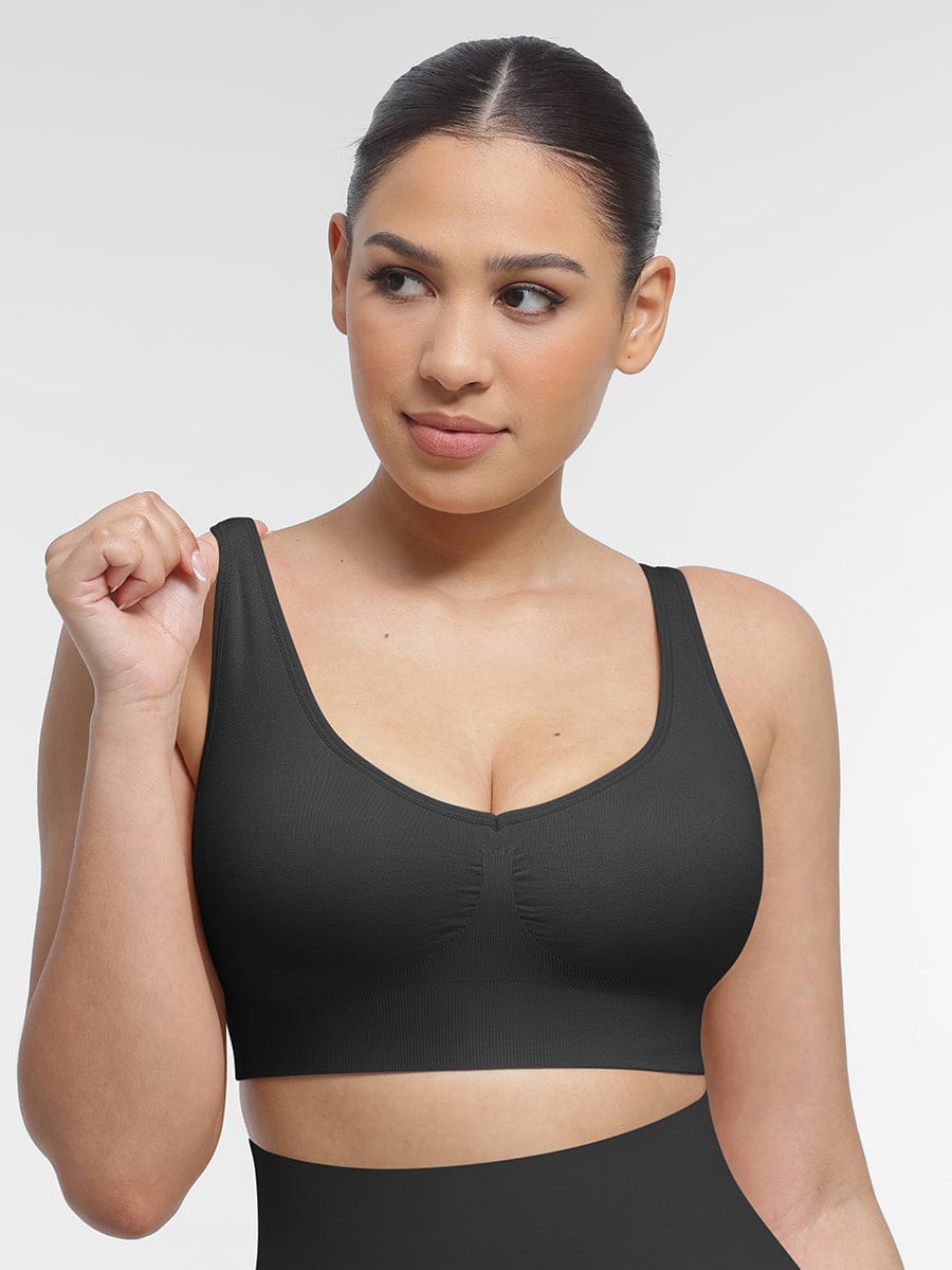 Seamless Wireless Padded Bra with Back Support and Fat Reduction - FirmaLift