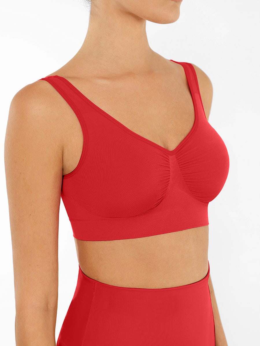 Seamless Shaping Bust Support Bra with Wider Back - FirmaLift