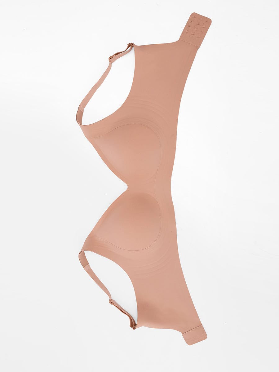 Seamless Wireless Plunge T-Shirt Bra with Smooth Back - FirmaLift