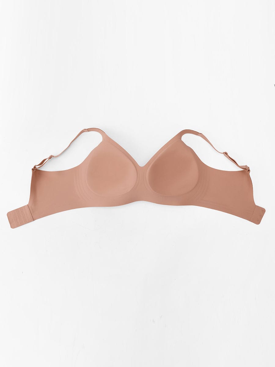 Seamless Wireless Plunge T-Shirt Bra with Smooth Back - FirmaLift