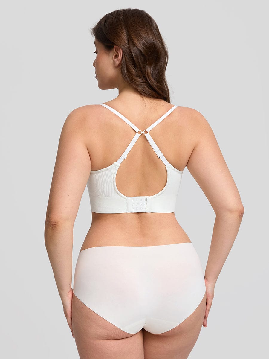 Seamless Wireless Demi T Shirt Bra Light Support Comfort - FirmaSoft