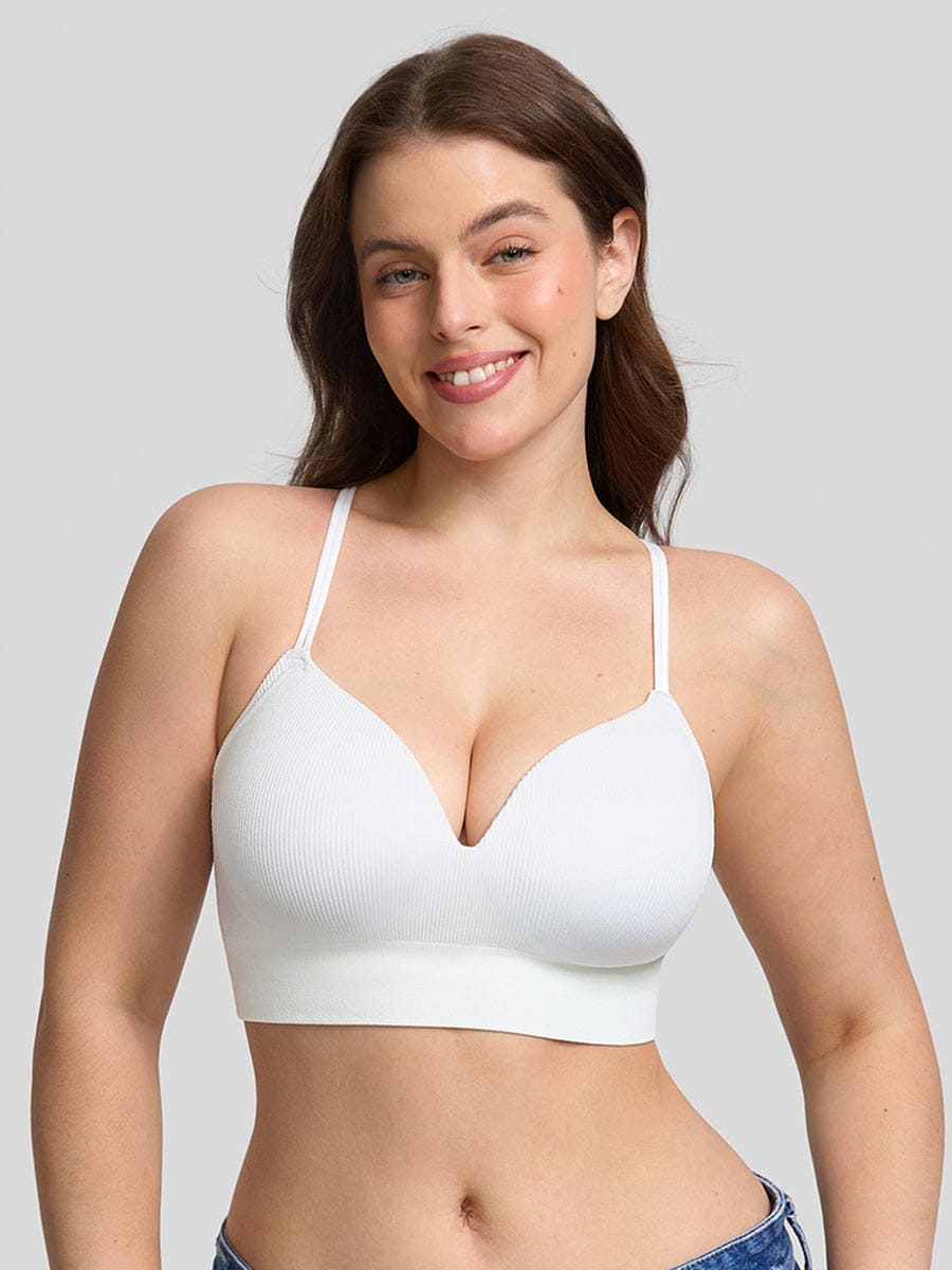 Seamless Wireless Demi T Shirt Bra Light Support Comfort - FirmaSoft