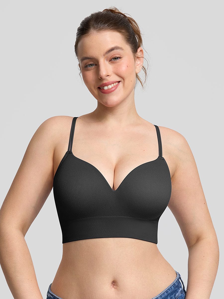 Seamless Wireless Demi T Shirt Bra Light Support Comfort - FirmaSoft