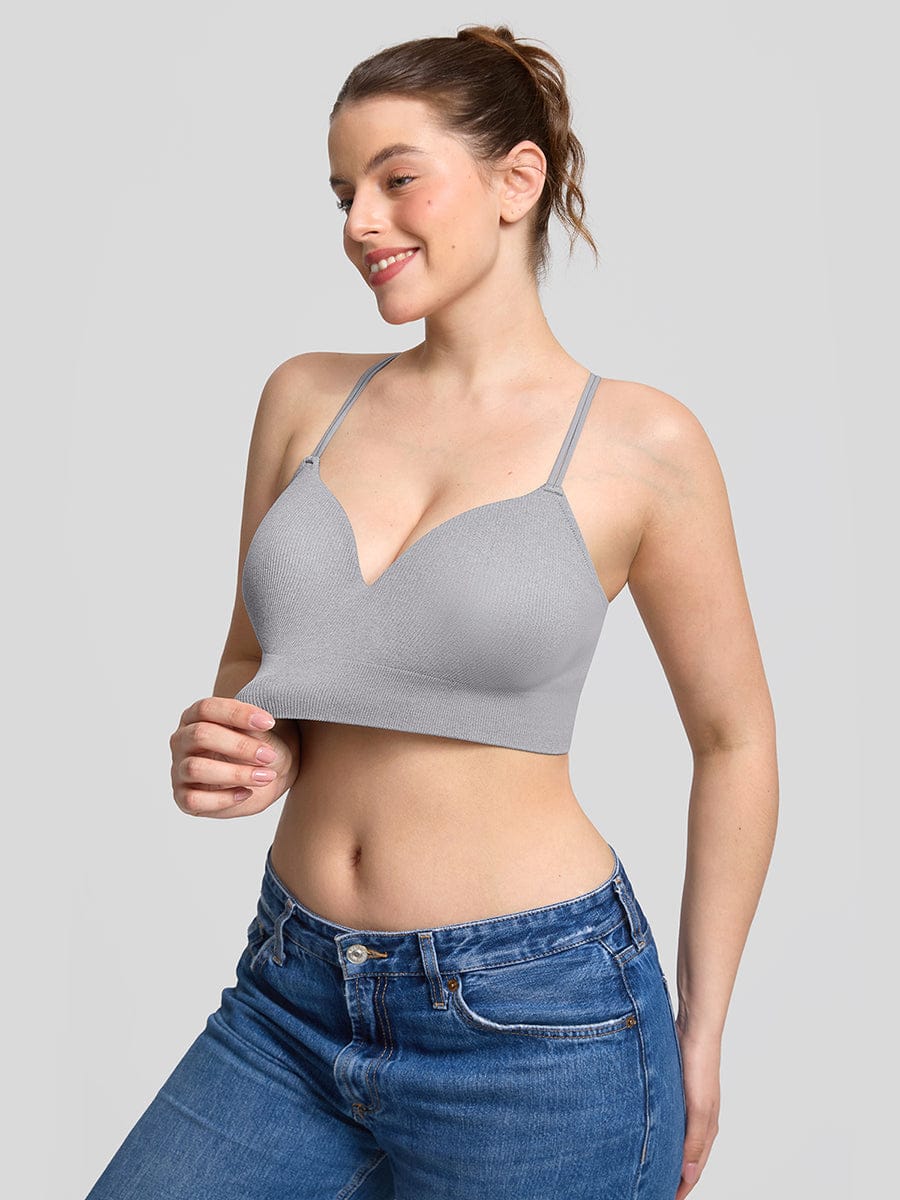 Seamless Wireless Demi T Shirt Bra Light Support Comfort - FirmaSoft