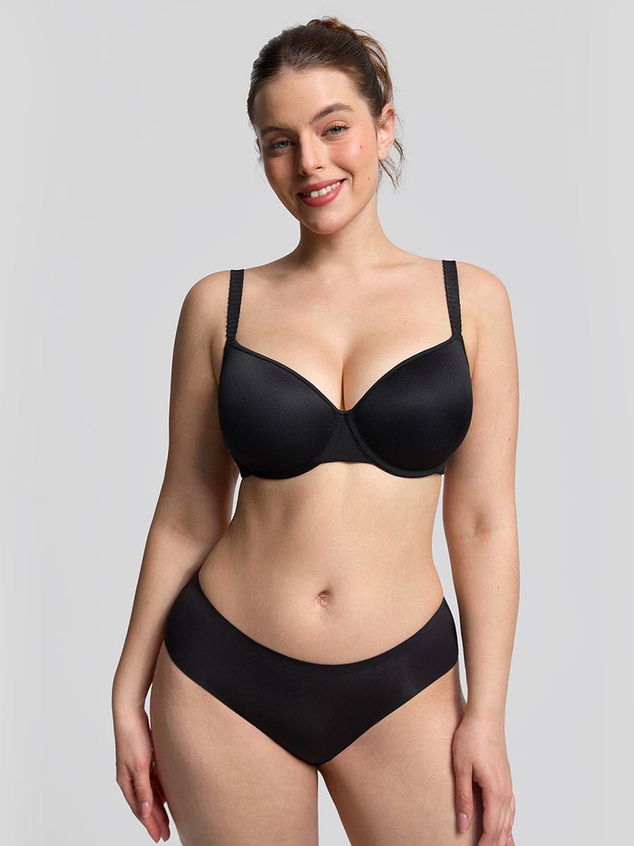 Underwire Memory Foam Demi T-Shirt Bra - FirmaLift