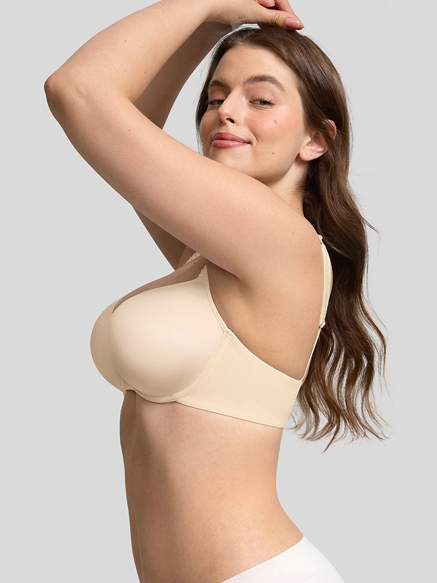 Underwire Memory Foam Demi T-Shirt Bra - FirmaLift