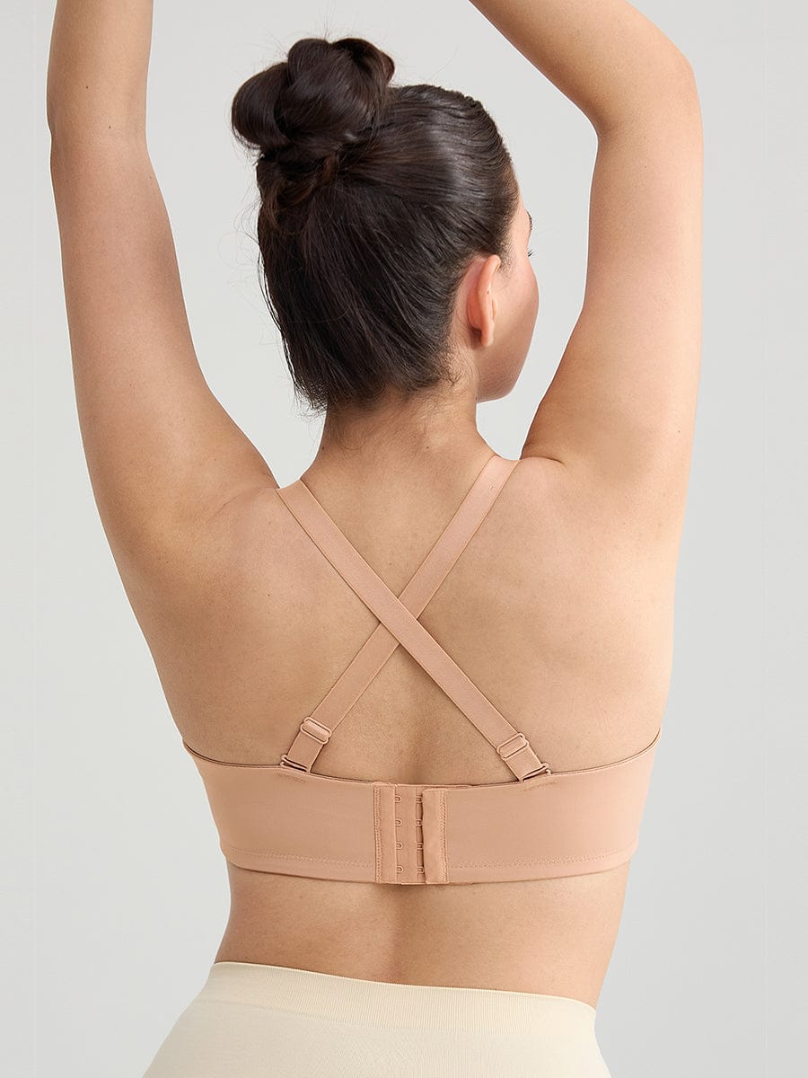 Strapless Non-slip Underwire Bra with Bust Support and Gathering - FirmaLift