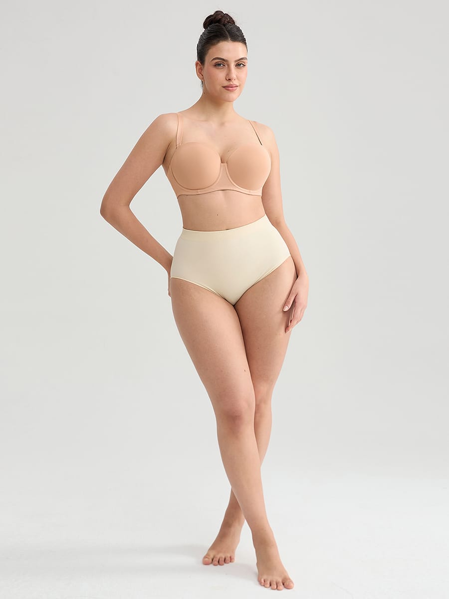 Strapless Non-slip Underwire Bra with Bust Support and Gathering - FirmaLift