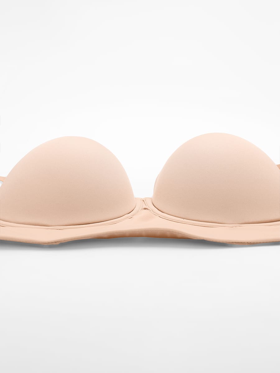 Strapless Half Cup Underwire Bra Wide Back Strong Support Everyday Wear丨FirmaHold