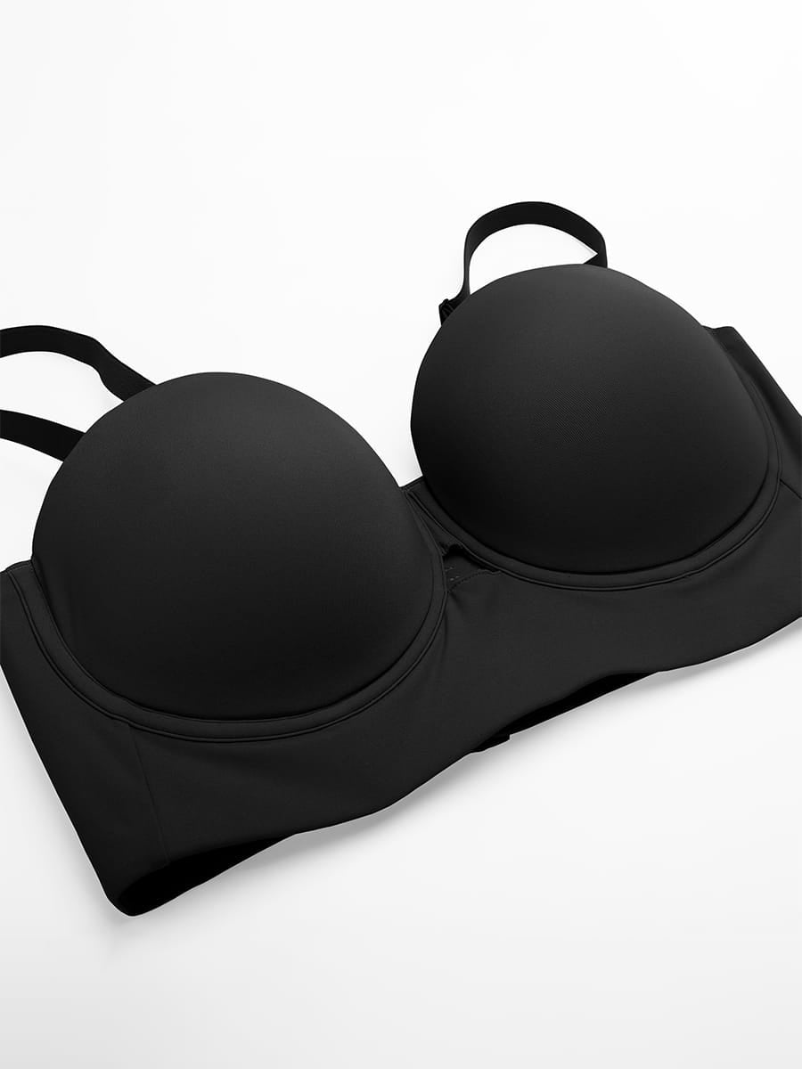 Strapless Half Cup Underwire Bra Wide Back Strong Support Everyday Wear丨FirmaHold