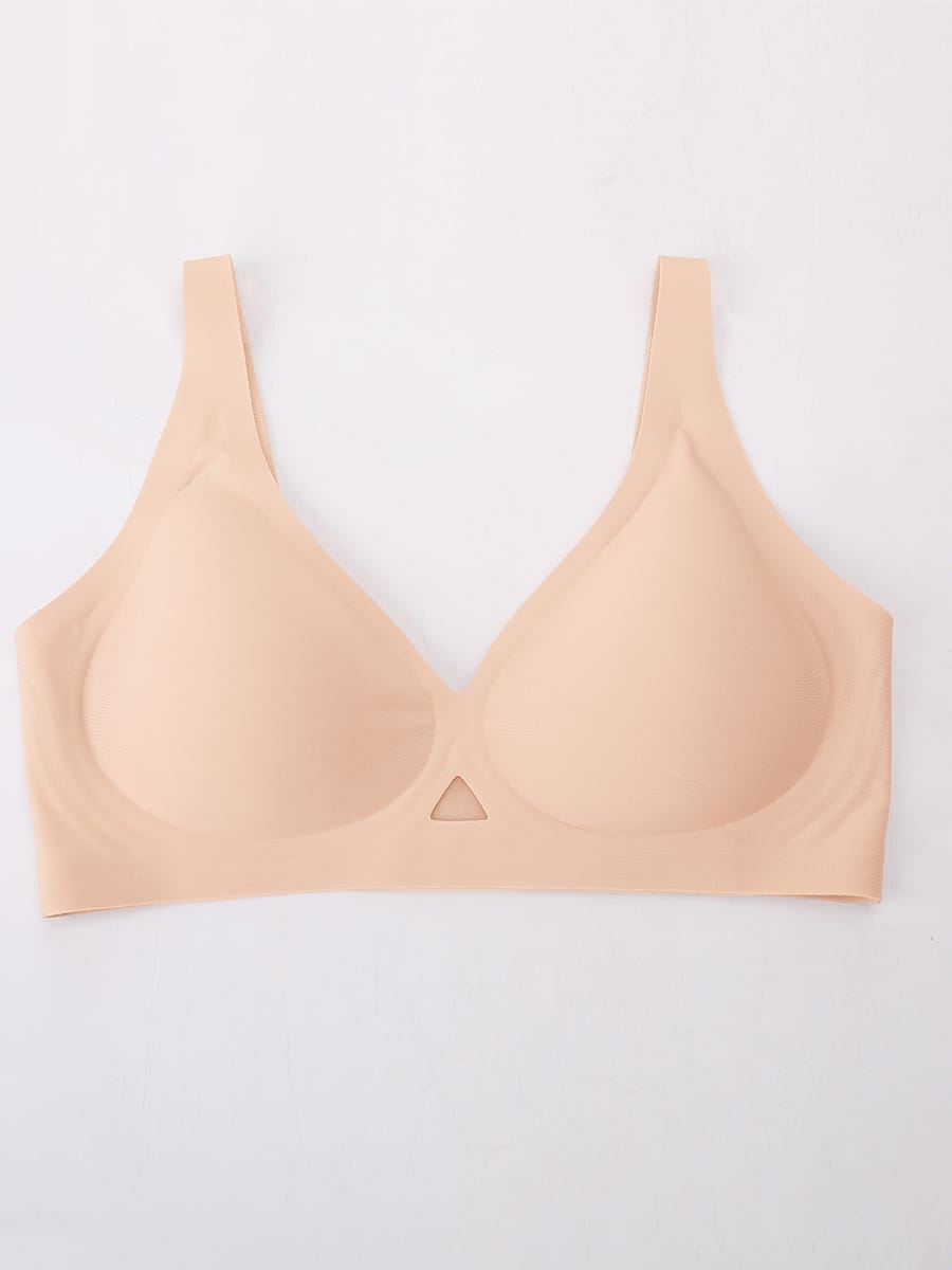 Cut Out Wireless T-Shirt Bra with Jelly Gel Support for Big Chest - FirmaLift