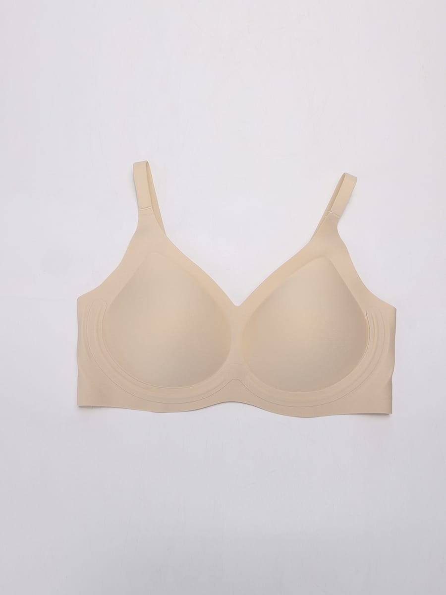 Jelly Support Wireless Seamless Everyday T-Shirt Bra for Large Breasts - FirmaLift