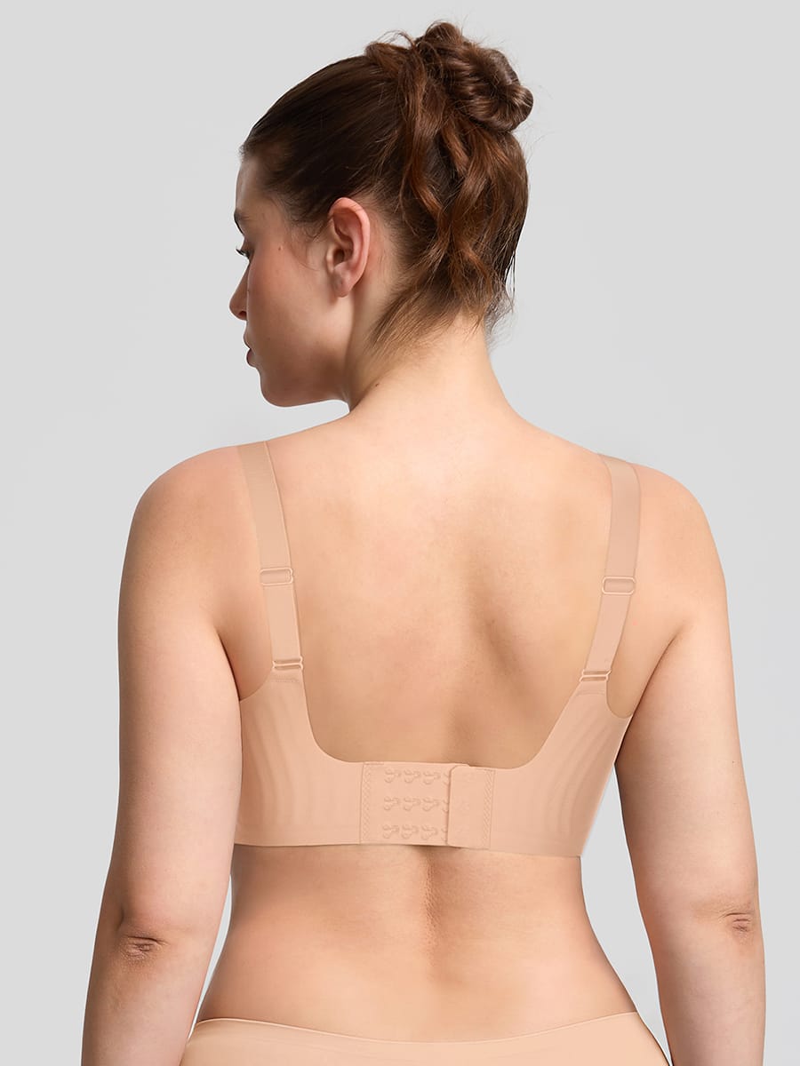 Jelly Support Wireless Seamless Everyday T-Shirt Bra for Large Breasts - FirmaLift