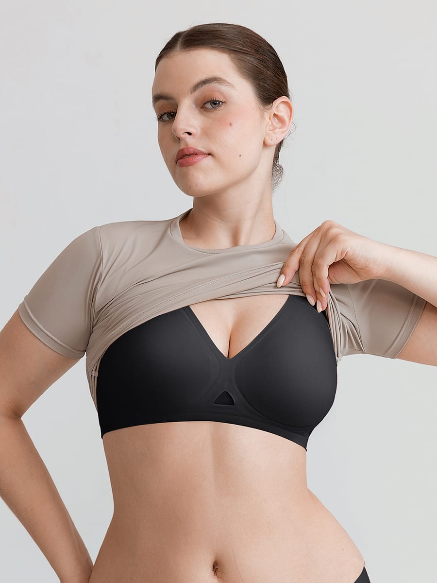 Cut Out Wireless T-Shirt Bra with Jelly Gel Support for Big Chest - FirmaLift