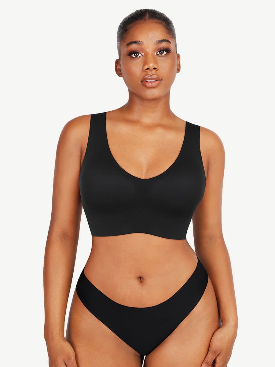 V-Neck Seamless Wireless Bra Tank Top - FirmaLift