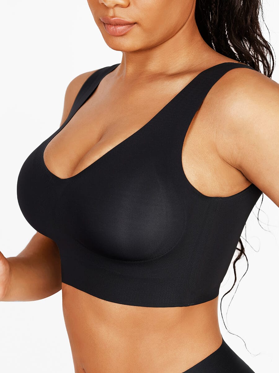 V-Neck Seamless Wireless Bra Tank Top - FirmaLift
