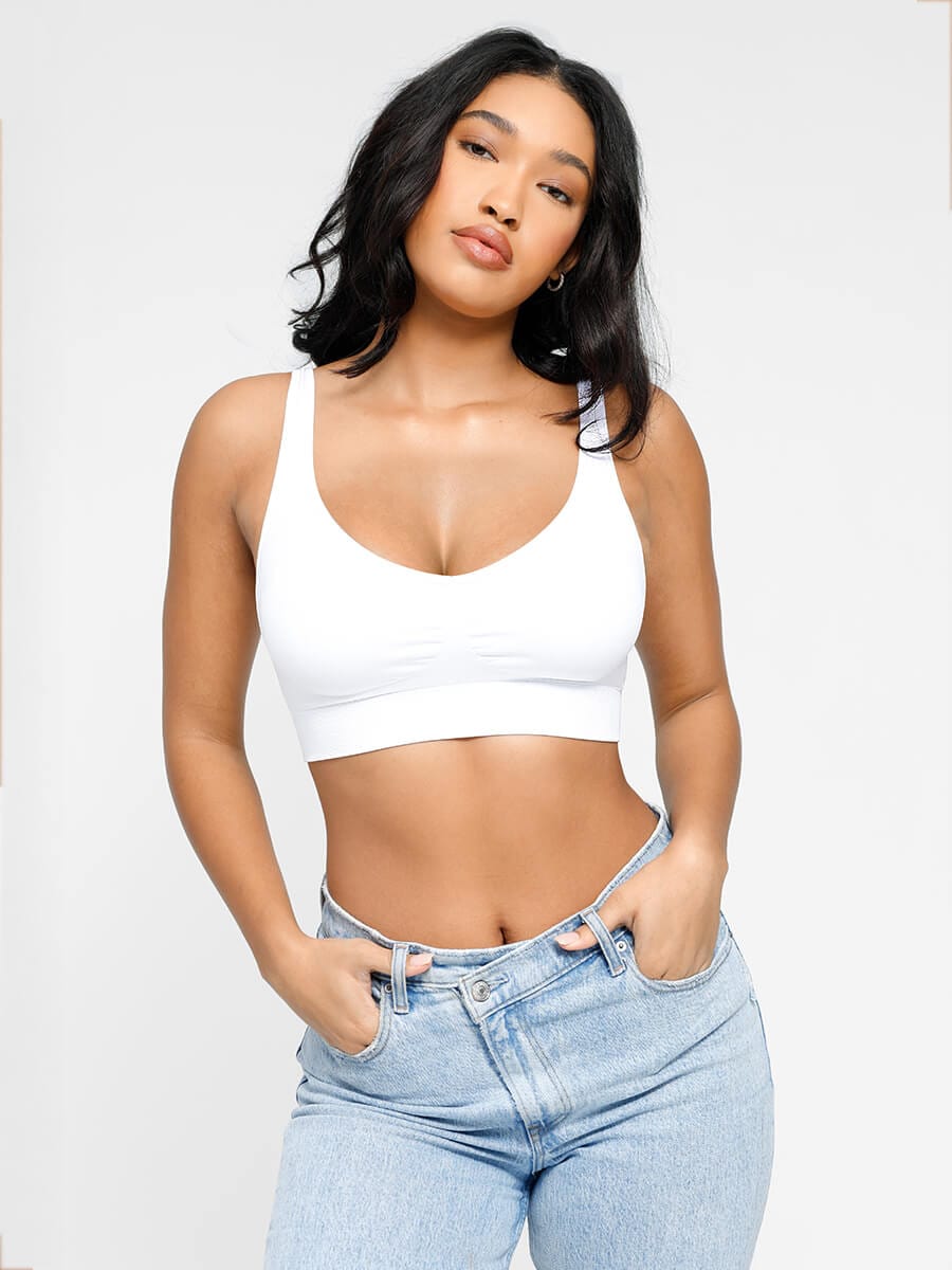 Seamless Wireless Padded Bra with Back Support and Fat Reduction - FirmaLift