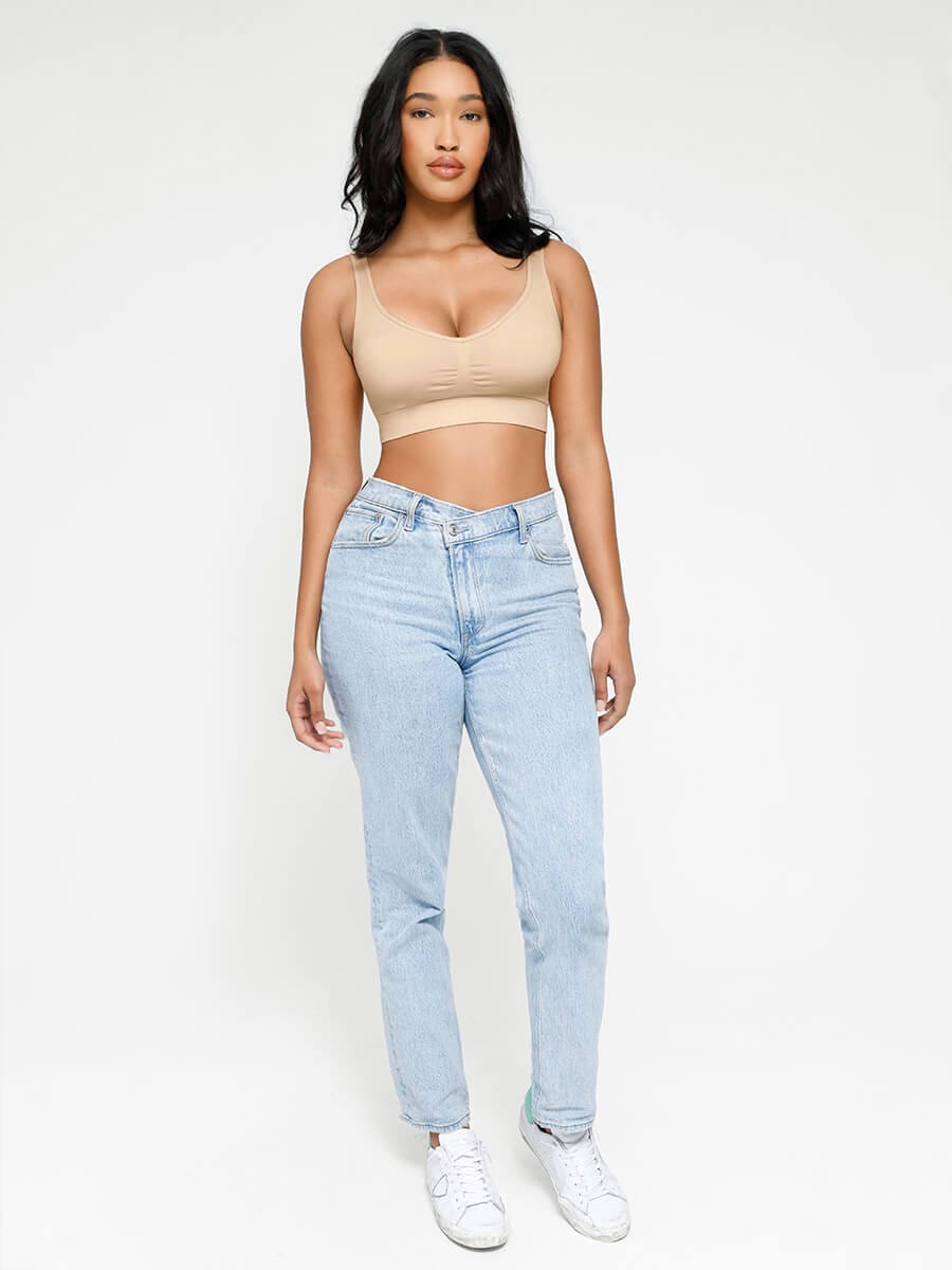 Seamless Wireless Padded Bra with Back Support and Fat Reduction - FirmaLift