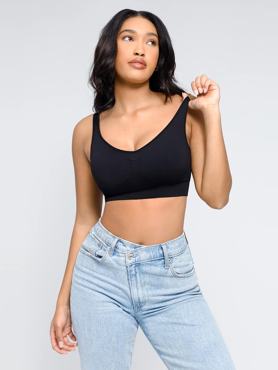 Seamless Wireless Padded Bra with Back Support and Fat Reduction - FirmaLift