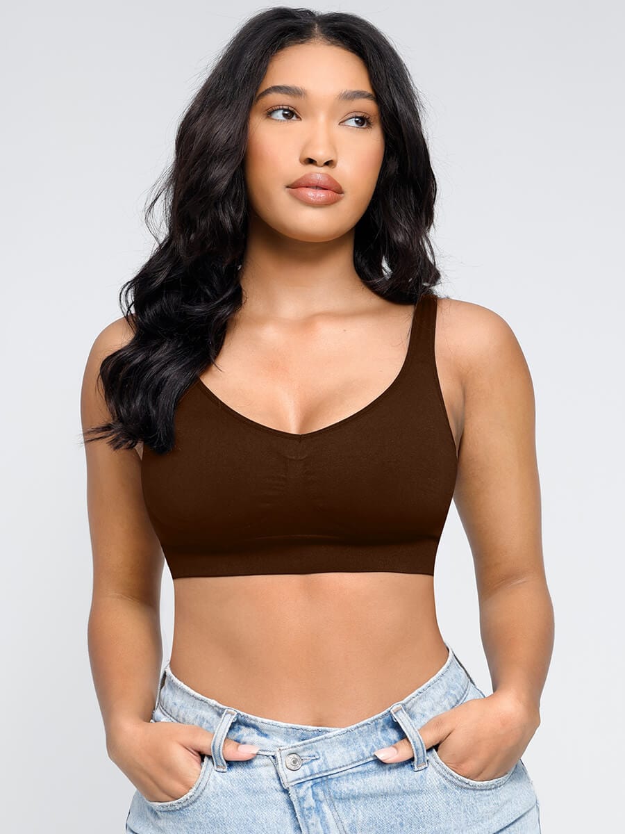 Seamless Wireless Padded Bra with Back Support and Fat Reduction - FirmaLift