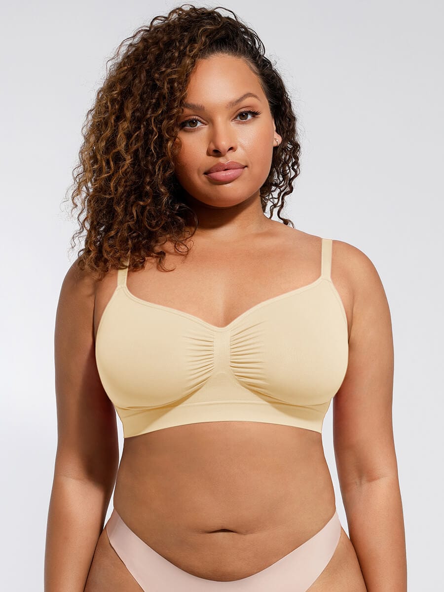 Wireless Supportive Shaping Bra with Adjustable Straps - FirmaActive