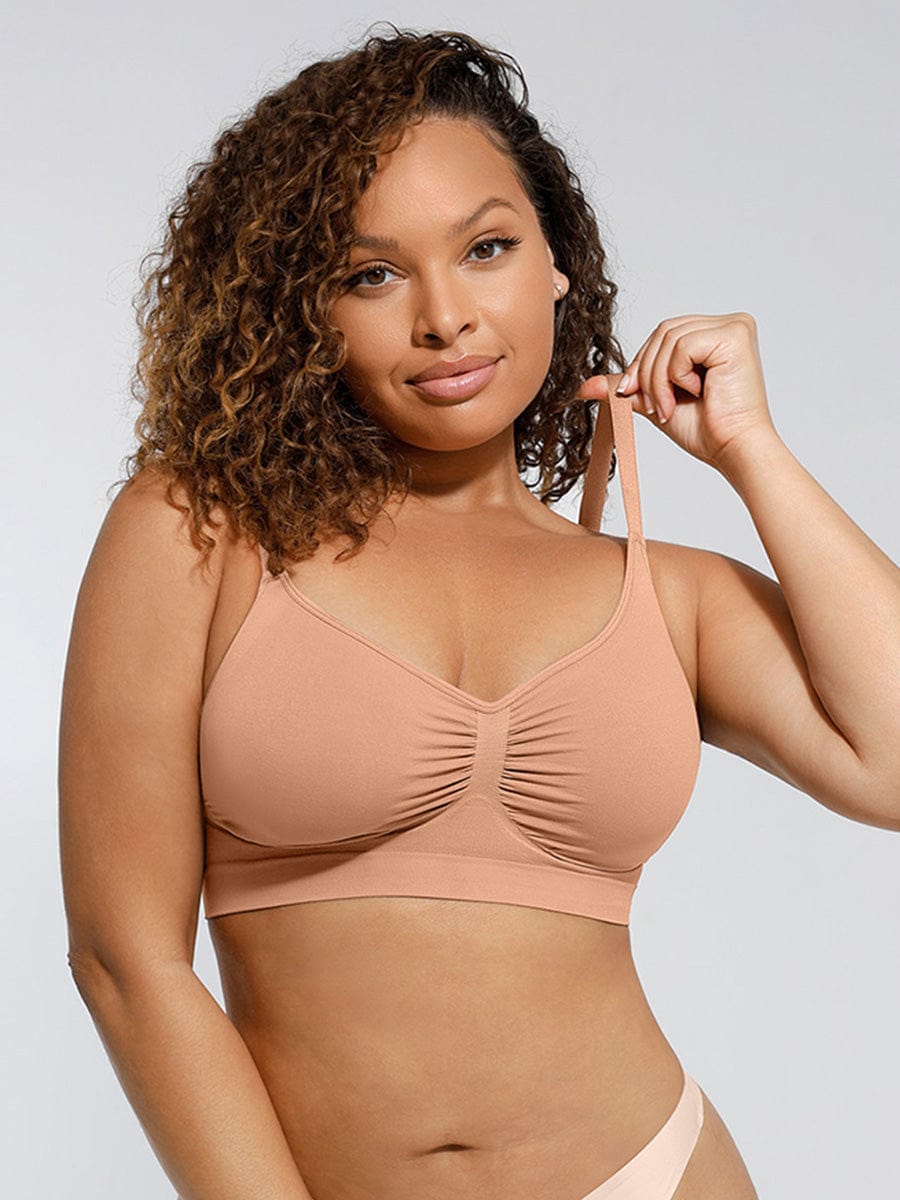 Wireless Supportive Shaping Bra with Adjustable Straps - FirmaActive