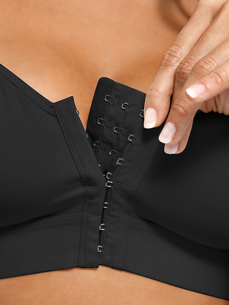 Post Surgery Full Coverage Front Closure Mastectomy Bra - FirmaHold