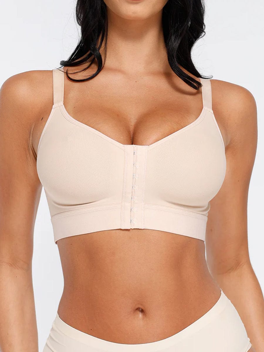 Post Surgery Full Coverage Front Closure Mastectomy Bra - FirmaHold