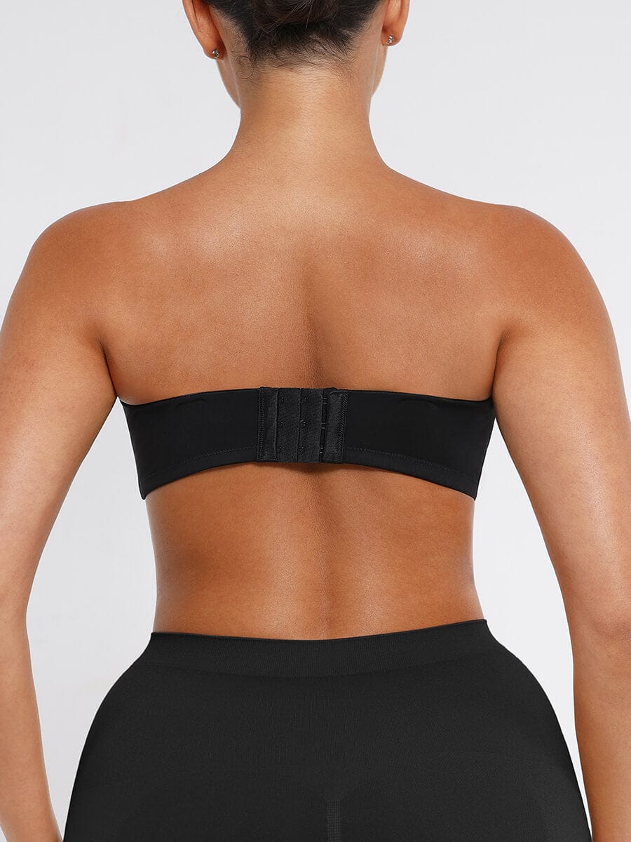 Strapless Non-slip Underwire Bra with Bust Support and Gathering - FirmaLift