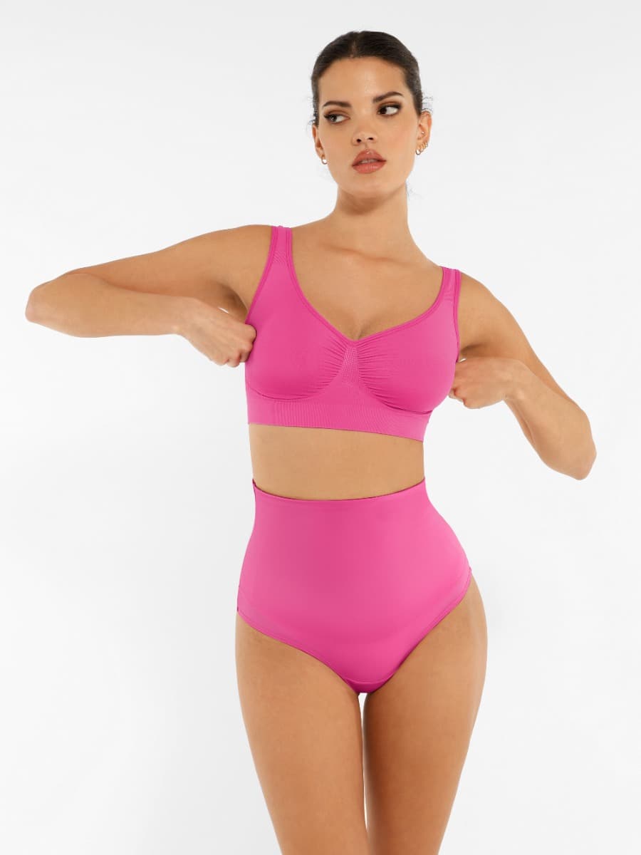 Seamless Shaping Bust Support Bra with Wider Back - FirmaLift